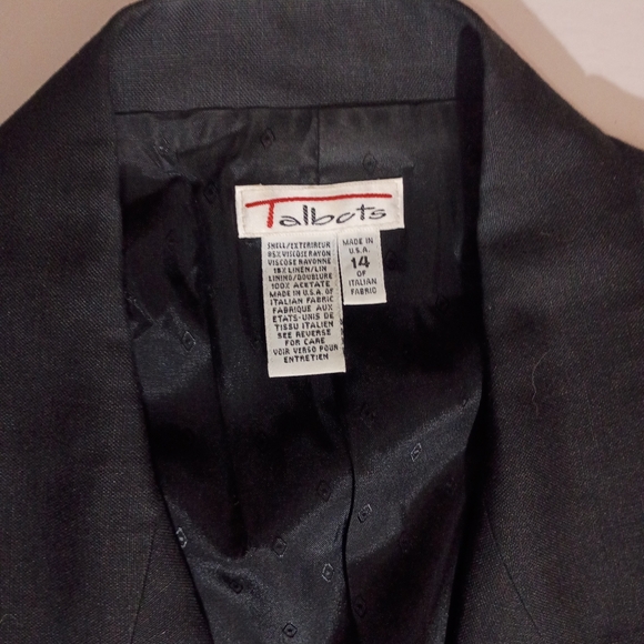 Talbots Women's Blazer – Size 14 Gold Button Detail Blazer Jacket Formal Preppy - Picture 4 of 5
